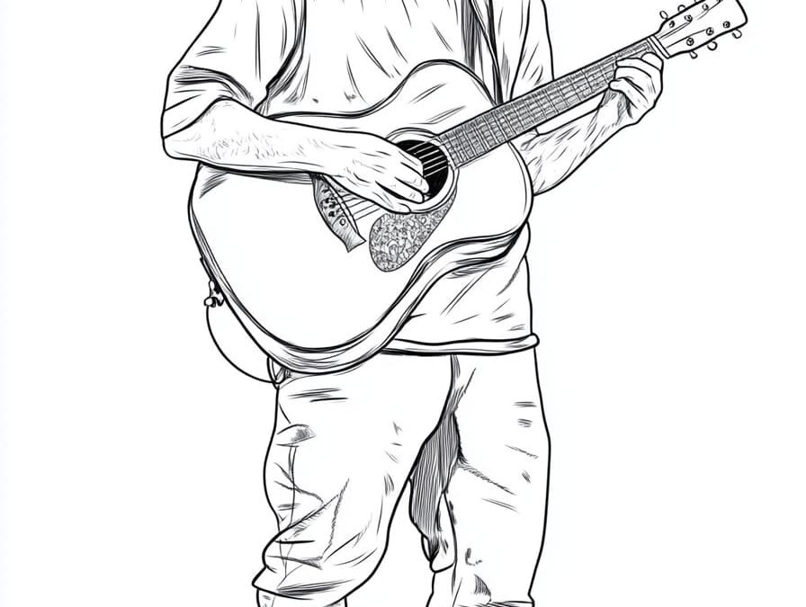 Ed Sheeran Ausmalbild