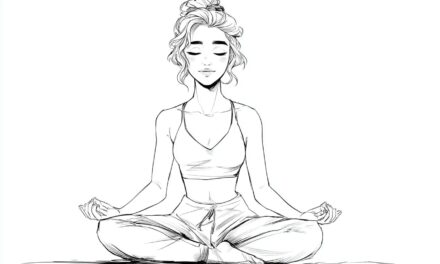 Junge Frau meditiert