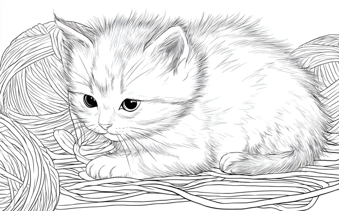 Cat in a Pile of Wool