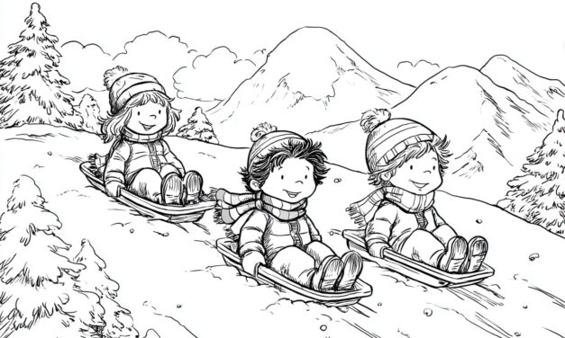 Children Ride Sledges 3