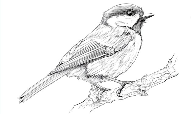 Kohlmeise Ausmalbild