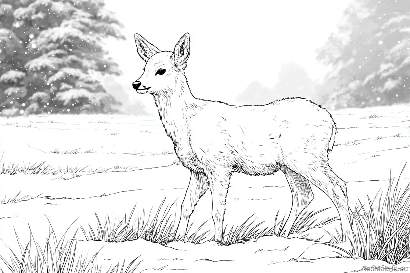 Reh im Schnee Reh im Schnee