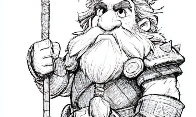 Dwarf Warrior with Long Axe