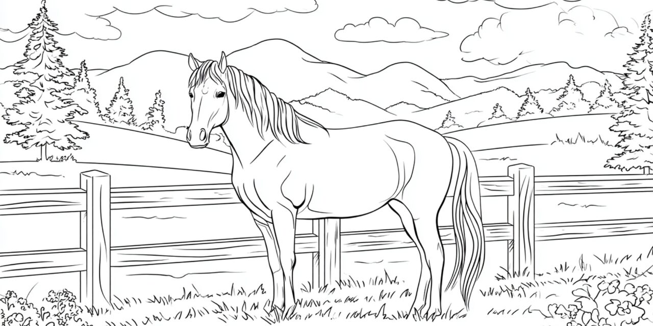 Neugieriges Pferd Am Zaun