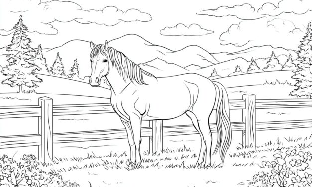 Neugieriges Pferd Am Zaun