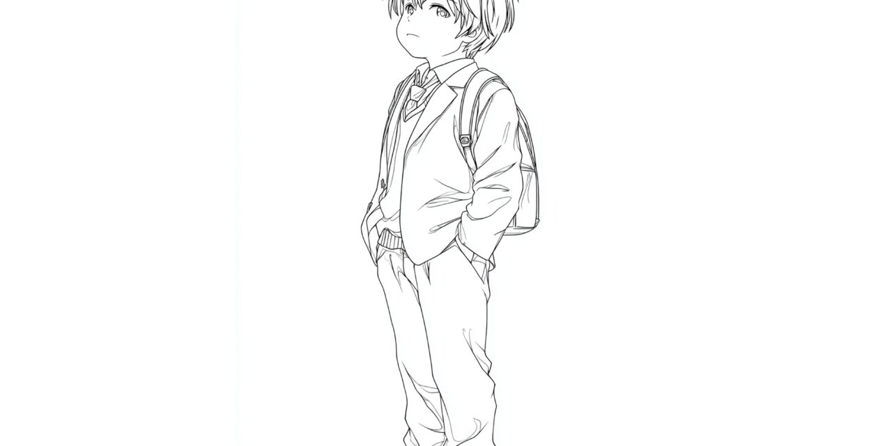 Anime Junge In Schule