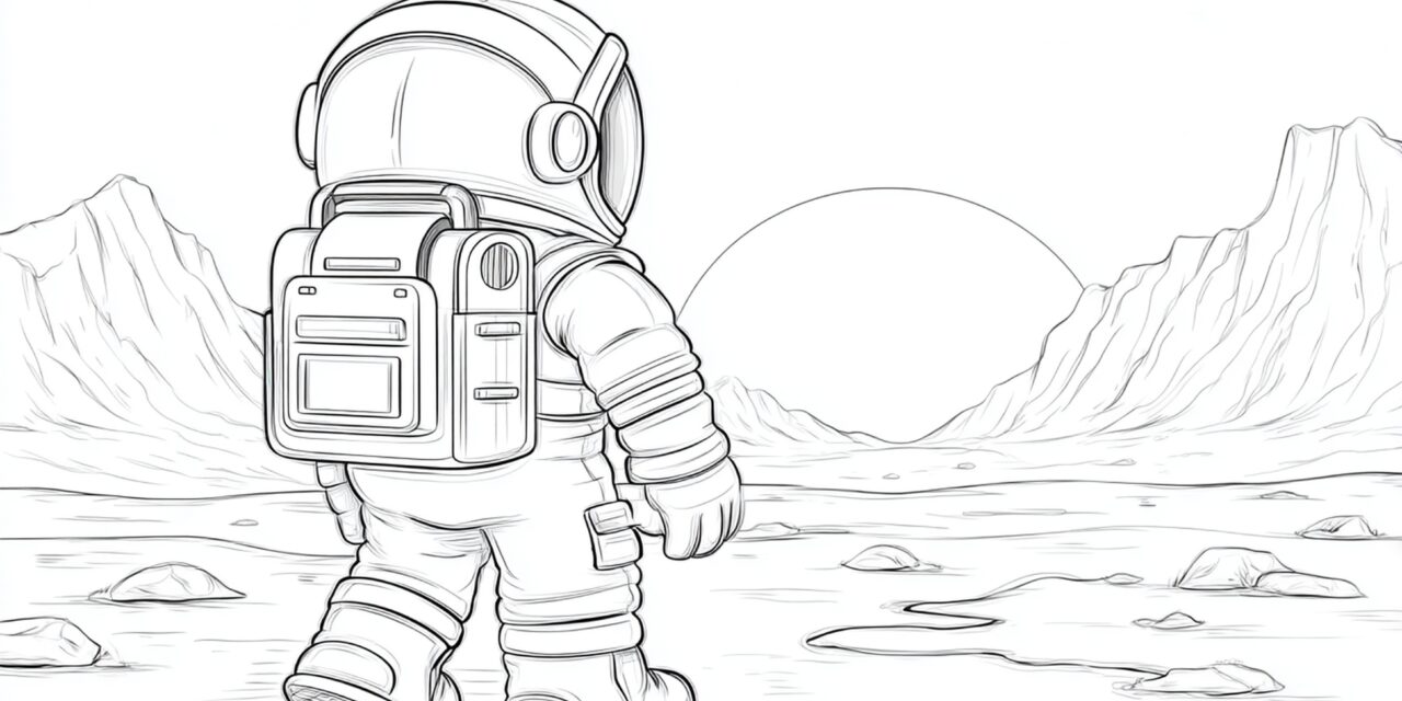 Astronaut Auf Dem Mond
