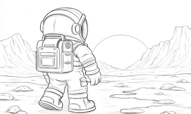 Astronaut Auf Dem Mond
