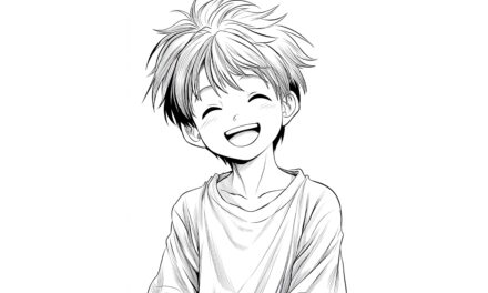 Fröhlicher Anime Boy