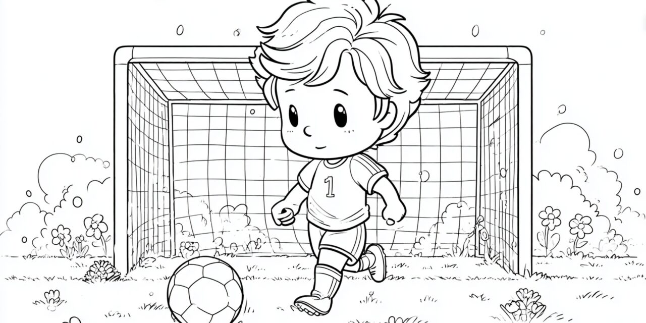 Fußballspieler Vor Dem Tor