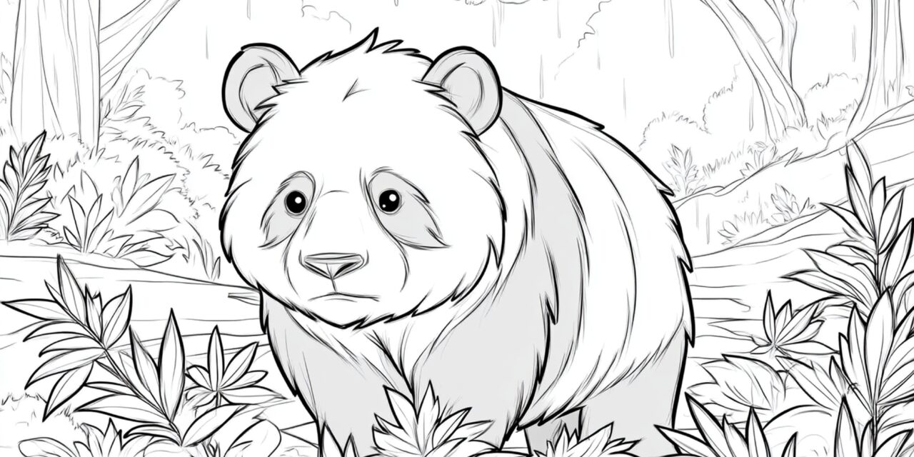 Großer Panda Im Wald