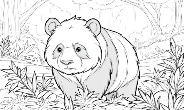 Großer Panda Im Wald