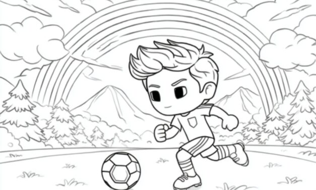 Junge Spielt Fußball