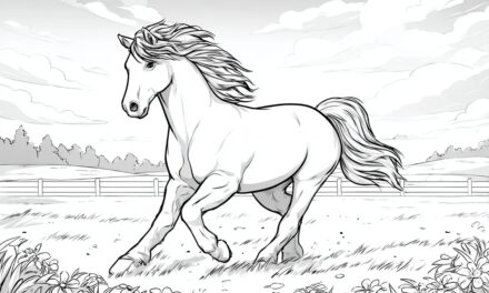 Junges Pferd Galoppiert