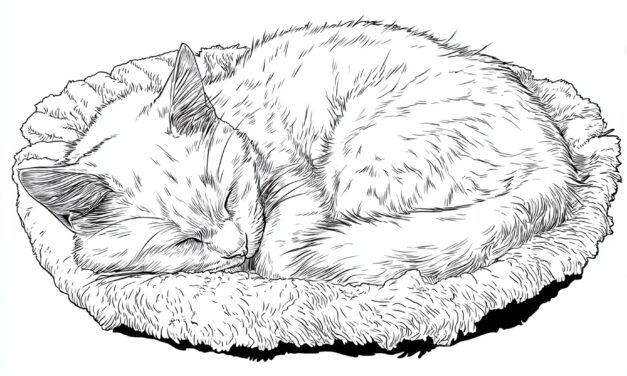 Katze Schläft Im Körbchen