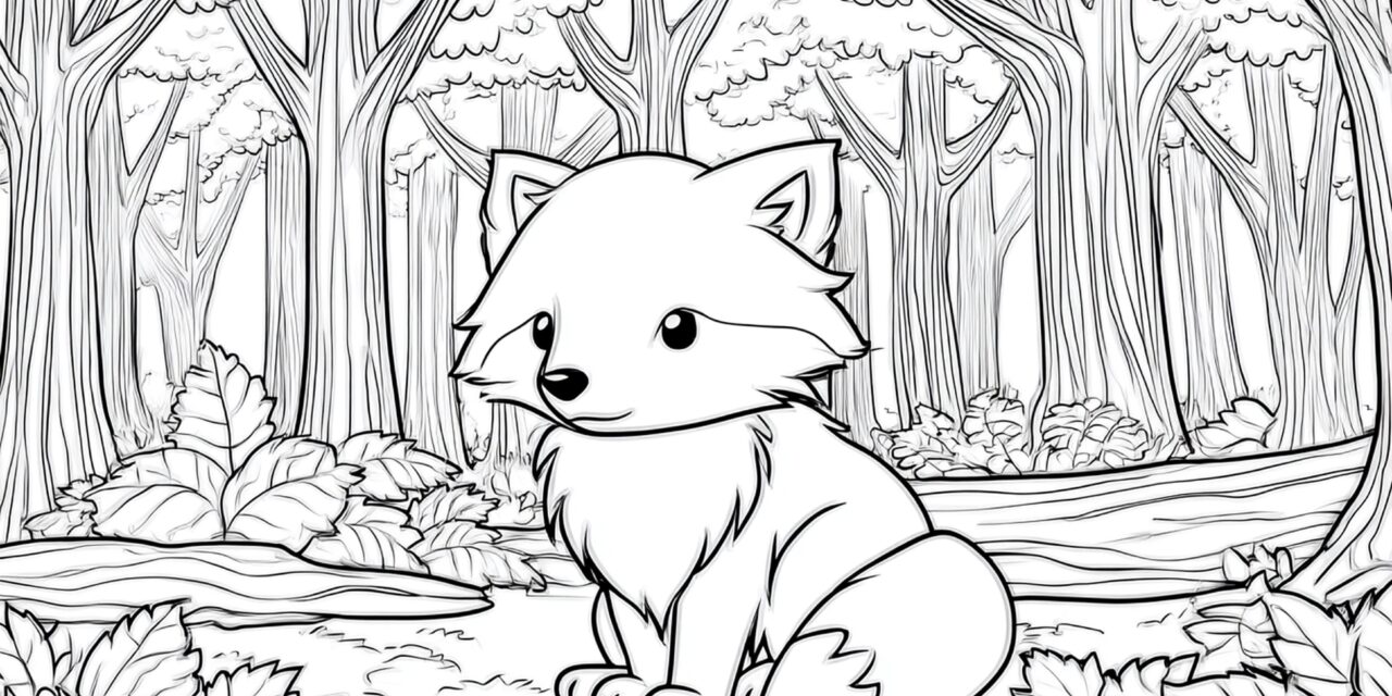 Kleiner Fuchs Im Wald