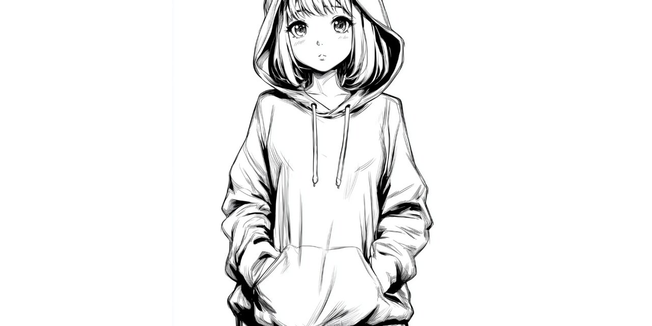Manga Girl In Hoody