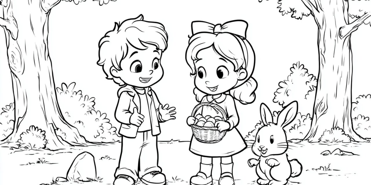 Ostereiersuche Mit Hase