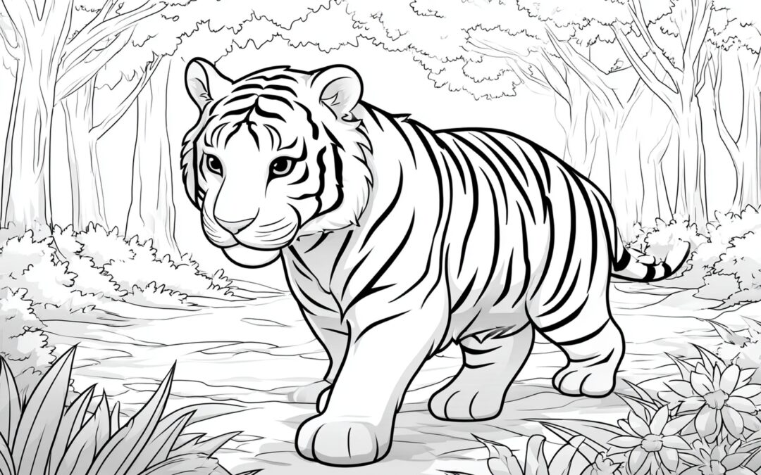 Süßer Tiger Im Wald