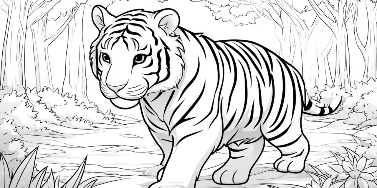 Süßer Tiger Im Wald