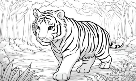 Süßer Tiger Im Wald