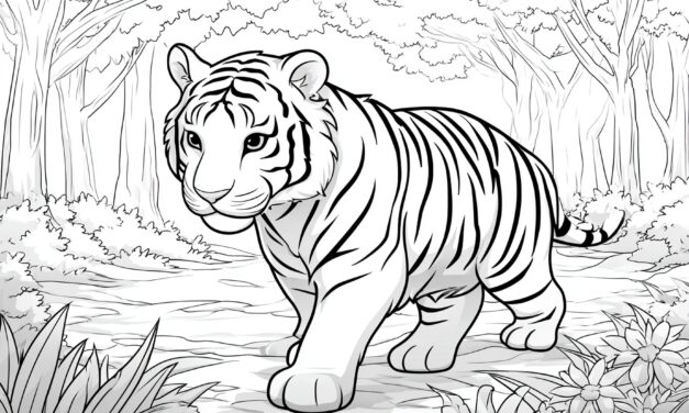 Süßer Tiger Im Wald