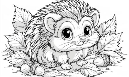 Hedgehog in the Fall Leaves