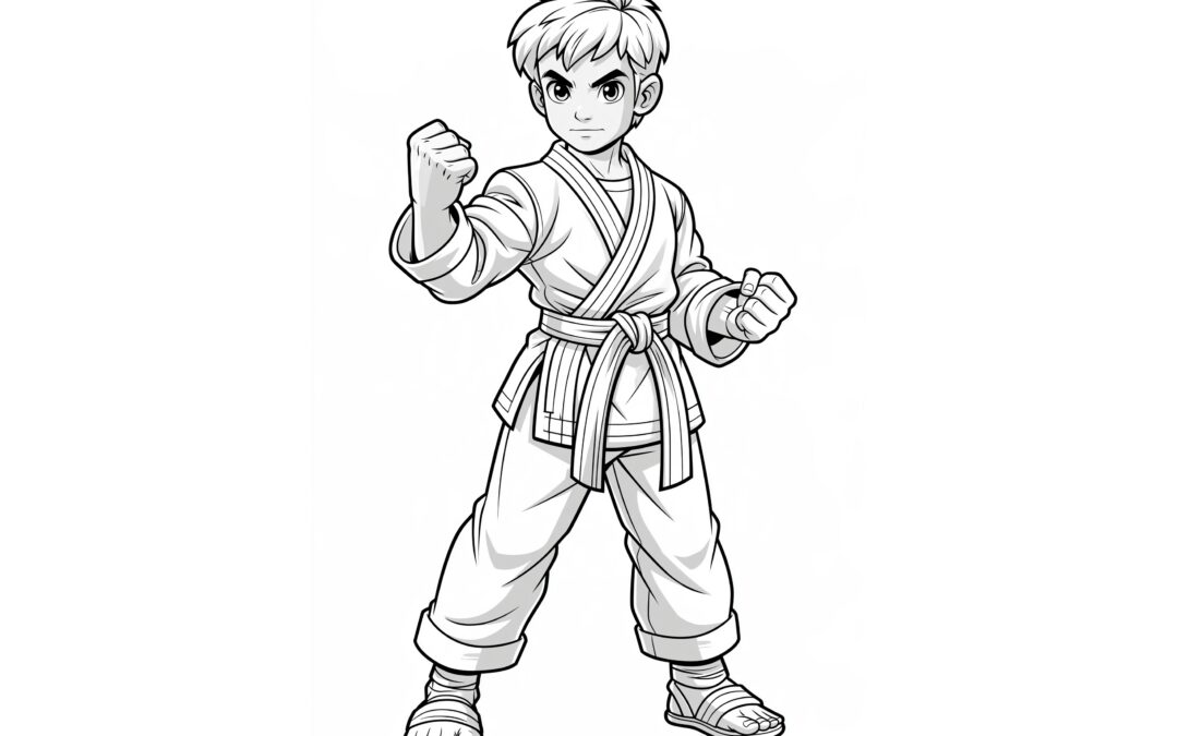 Karate Kämpfer