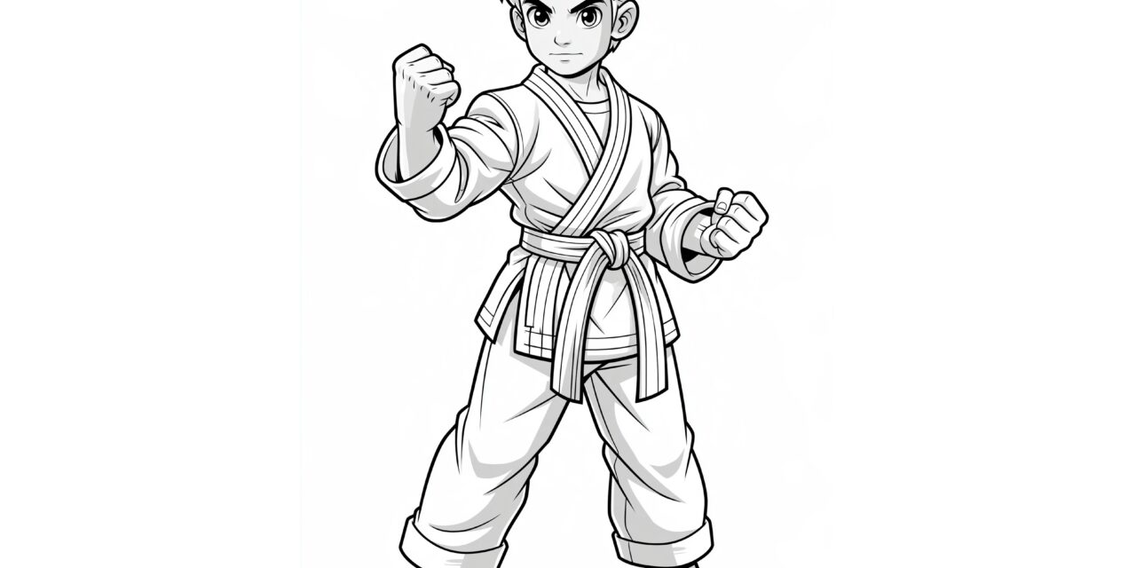 Karate Kämpfer